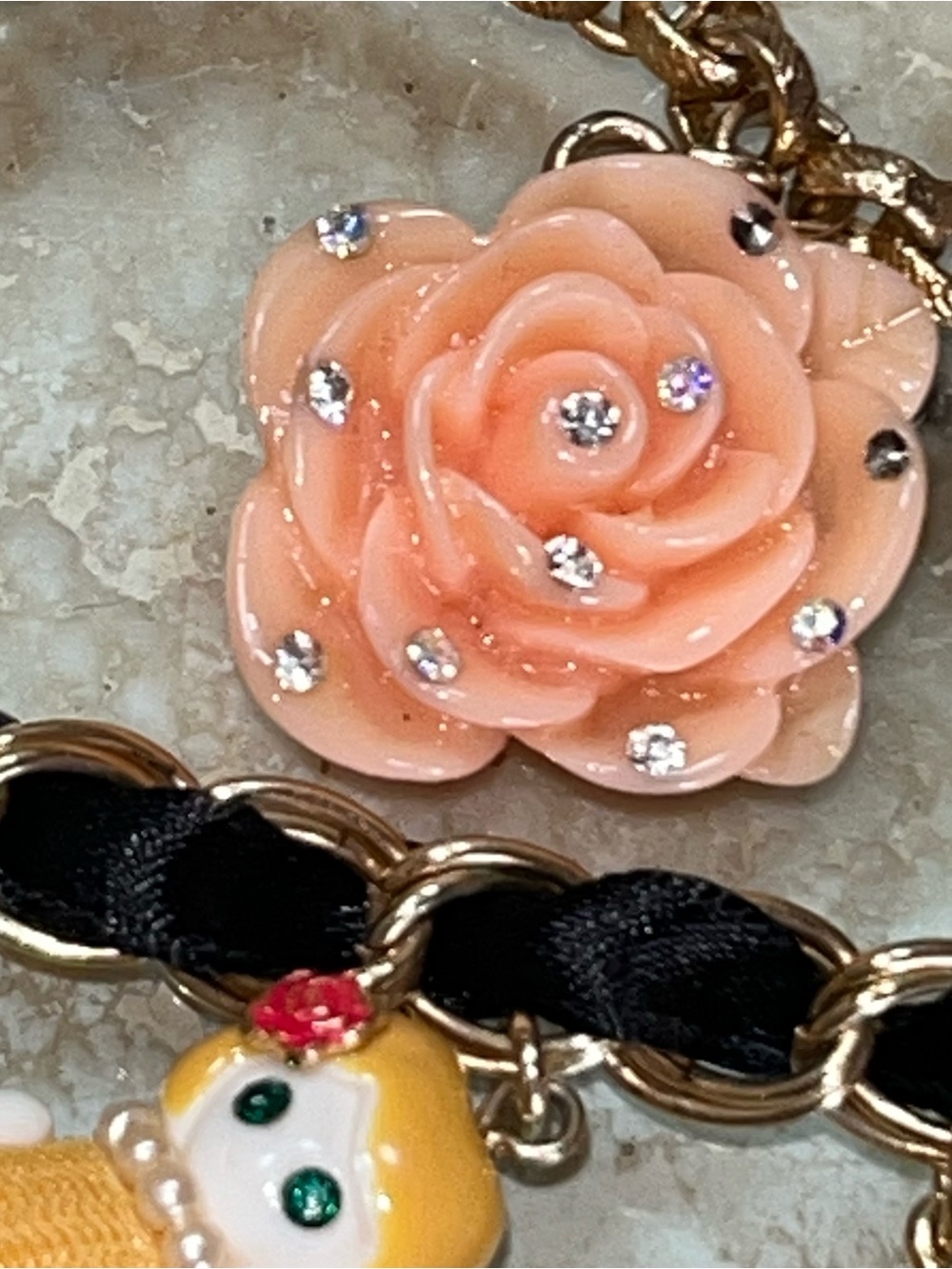 Vintage Betsey Johnson BETSEYVILLE Premier Dollhouse Multi-Strand Bracelet - Picture 7 of 16